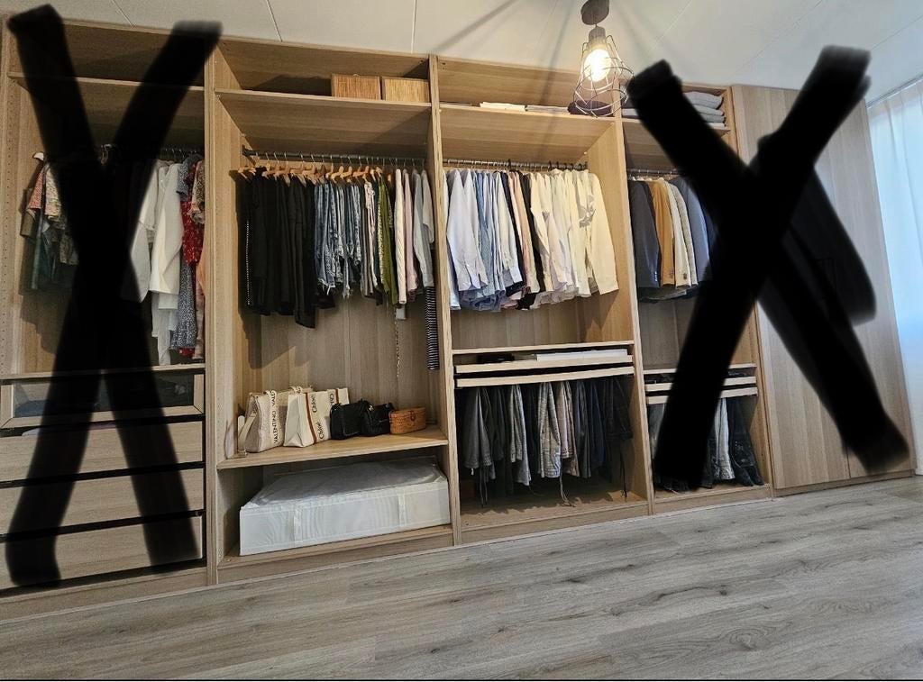 Ikea Pax garderobe kast lichtbruin 200x236, Ophalen of Verzenden