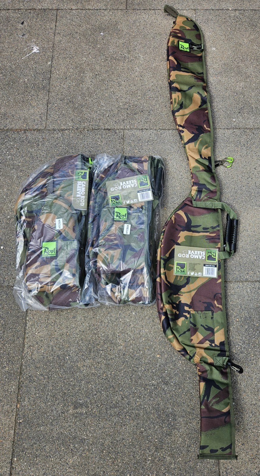Rod Hutchinson Rod Sleeve Camo 10ft Nieuw, Watersport en Boten, Hengelsport | Karpervissen, Ophalen of Verzenden, Zo goed als nieuw