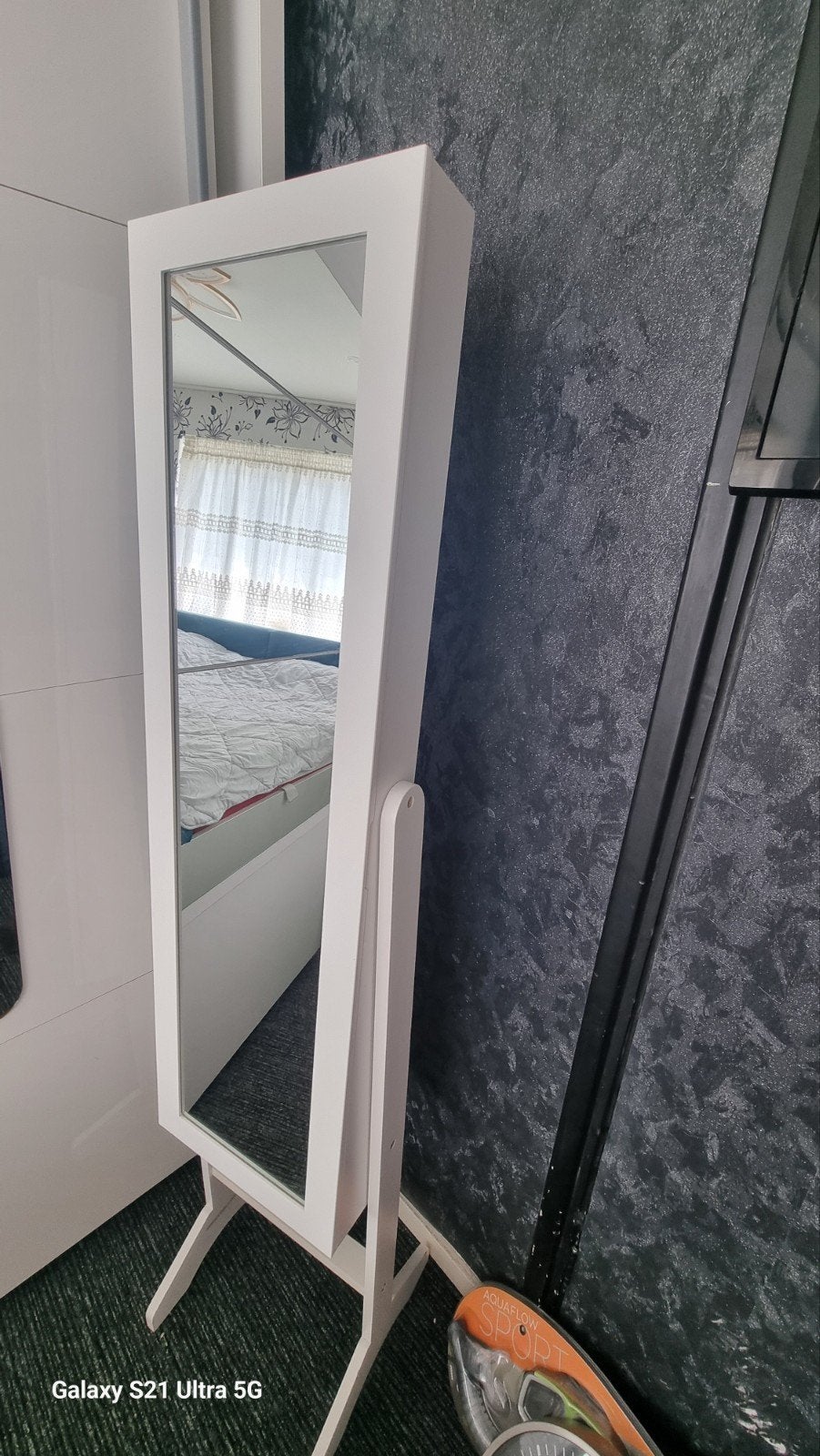 Spiegel met sieradenkast, Huis en Inrichting, Woonaccessoires | Spiegels, Ophalen, Minder dan 50 cm, Zo goed als nieuw, Minder dan 100 cm