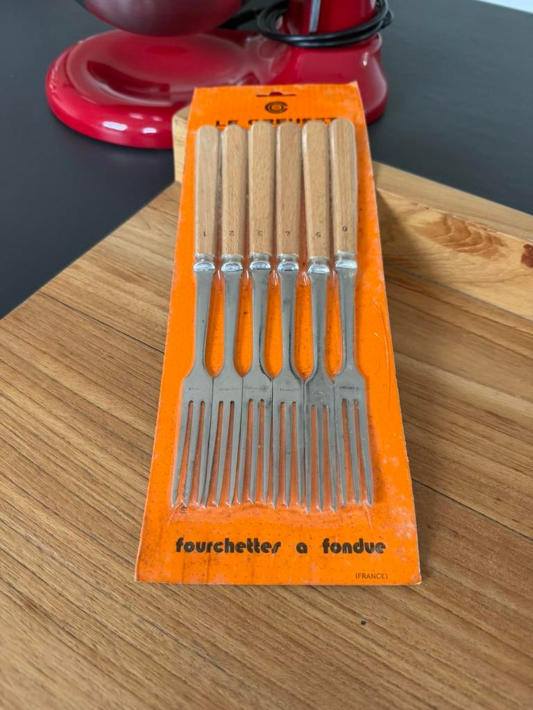 Le Creuset fonduevorken nieuw, Ophalen of Verzenden, Nieuw, Gietijzer