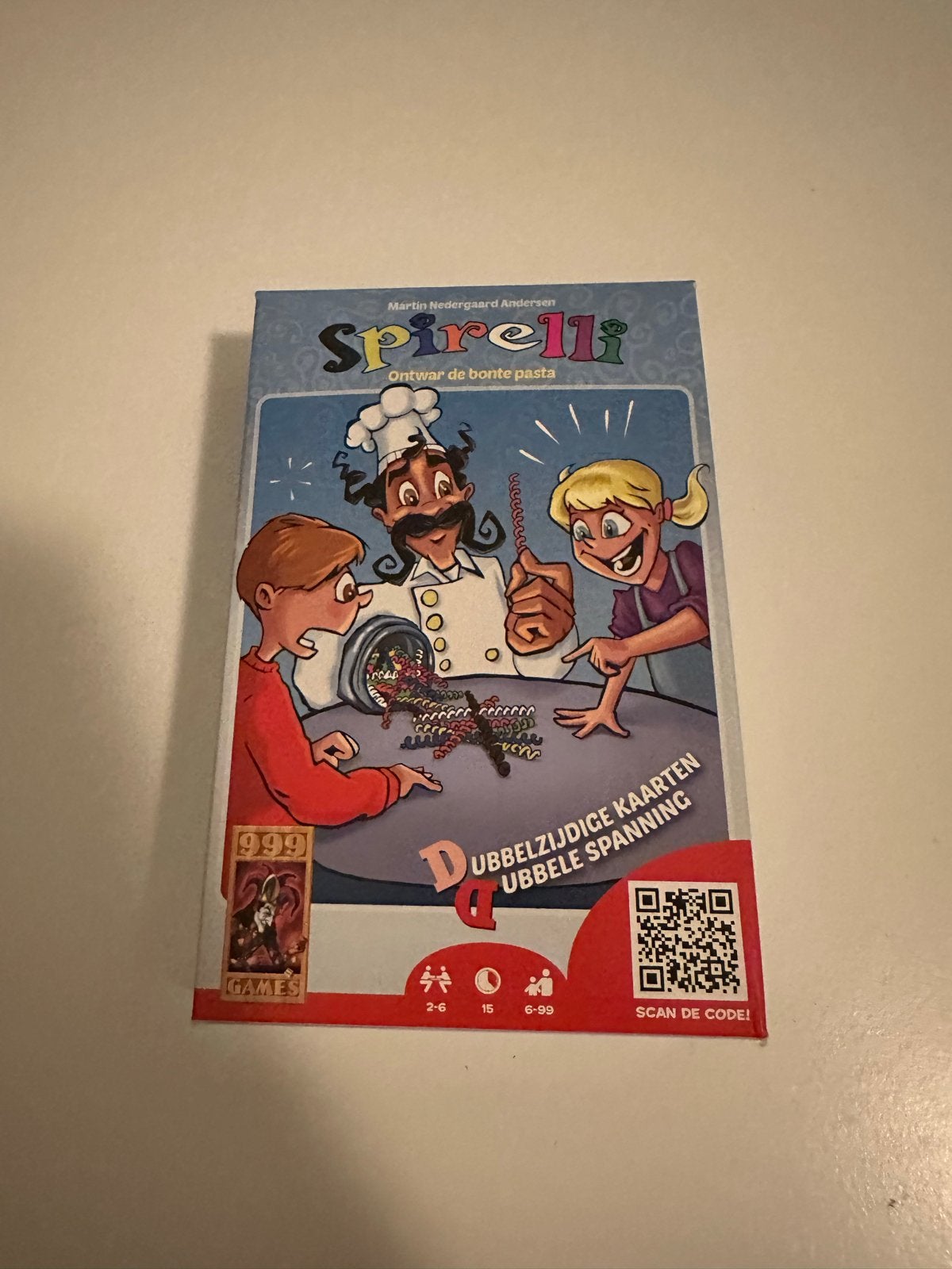 Spirelli: Ontwar de bonte pasta - Kaartspel, Een of twee spelers, Ophalen, Zo goed als nieuw
