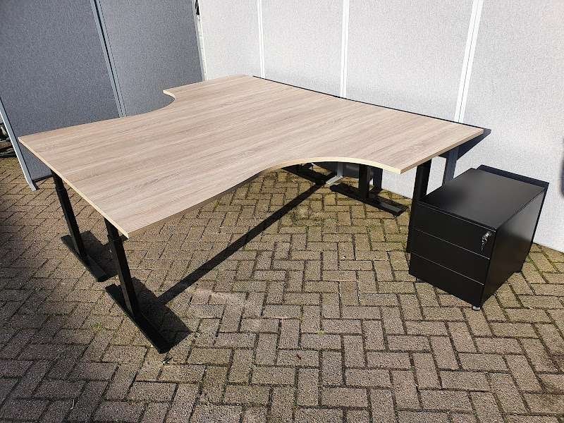 Nieuwe TS hoekbureau, div maten en kleuren, Huis en Inrichting, Bureaus, VST, Hoekbureau, Info@vstkantoormeubilair.nl, 200 cm