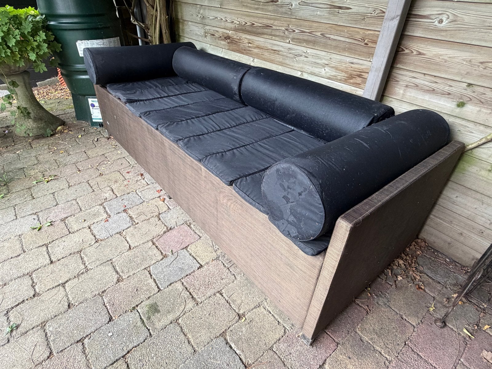 4 Seasons Loungebank 220x80cm met verstelbare rugleuning, Ophalen, Gebruikt, Wicker