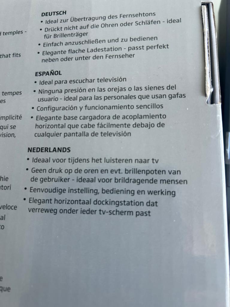 Sennheiser RS 2000 Draadloze TV Hoofdtelefoon, Ophalen of Verzenden, Zo goed als nieuw