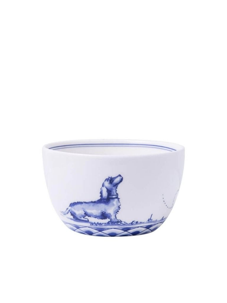 Heinen Delfts Blauw Janny dipschaaltje Teckel Nhaan 150 ml, Huis en Inrichting, Overige merken, Ophalen of Verzenden, Schaal of Schalen