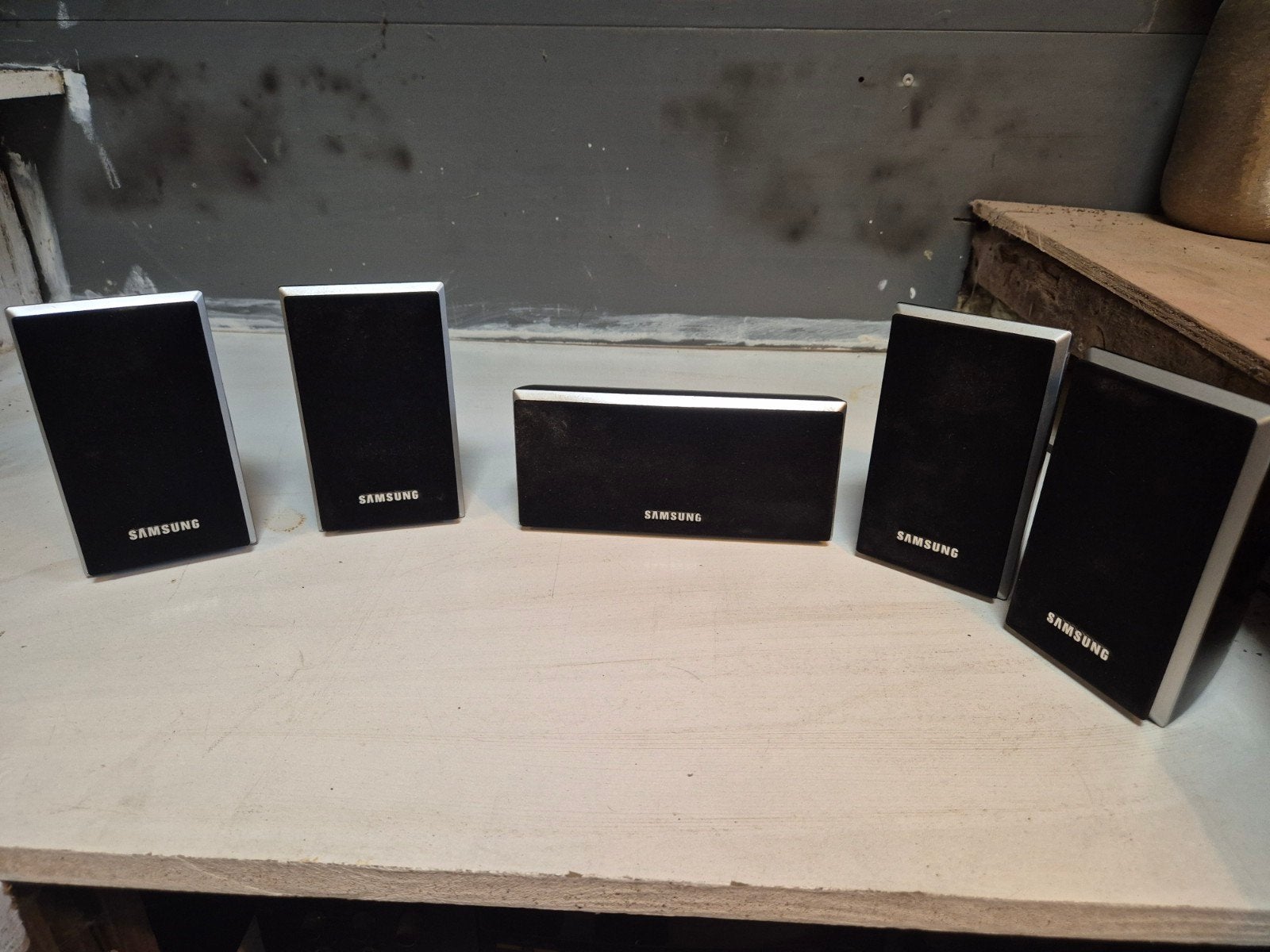 Samsung Speakerset PS-FQ20, PS-CQ20, PS-RQ20, Geschikt voor surround/home cinema, Ophalen of Verzenden, Zo goed als nieuw, Speakerset