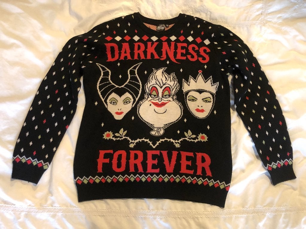 Disney Villains Darkness Forever kersttrui, Disney, Zwart, Ophalen of Verzenden, Zo goed als nieuw