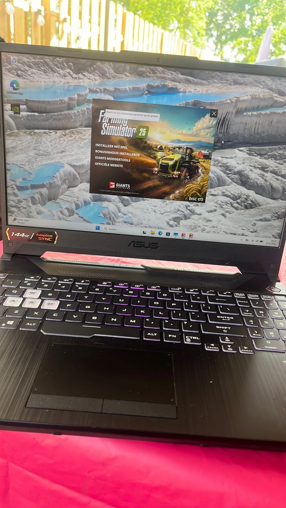 Asus Gaming laptop NVIDIA GeForce RTX 3050, Computers en Software, Chromebooks, Ophalen, 15 inch, Zo goed als nieuw, 256 GB of meer