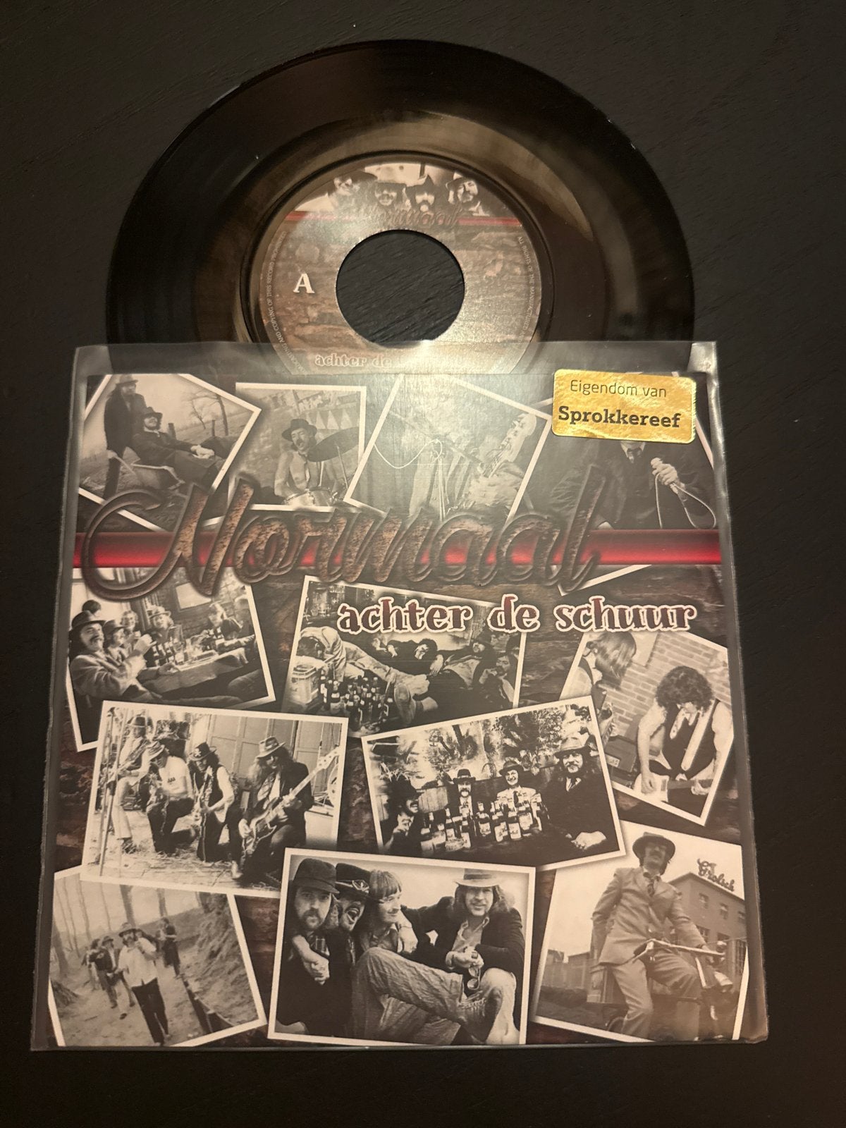 Normaal - Achter de Schuur (Vinyl Single), Cd's en Dvd's, Gebruikt, 7 inch, Ophalen of Verzenden, EP