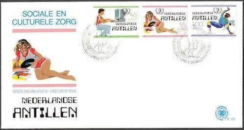 Nederlandse Antillen 1985 - FDC E175 - Cultuur, tieners, Ophalen of Verzenden