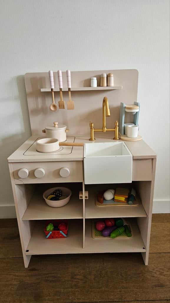 Petit Amelie houten speelkeuken, Ophalen, Gebruikt, Hout, Speelkeuken