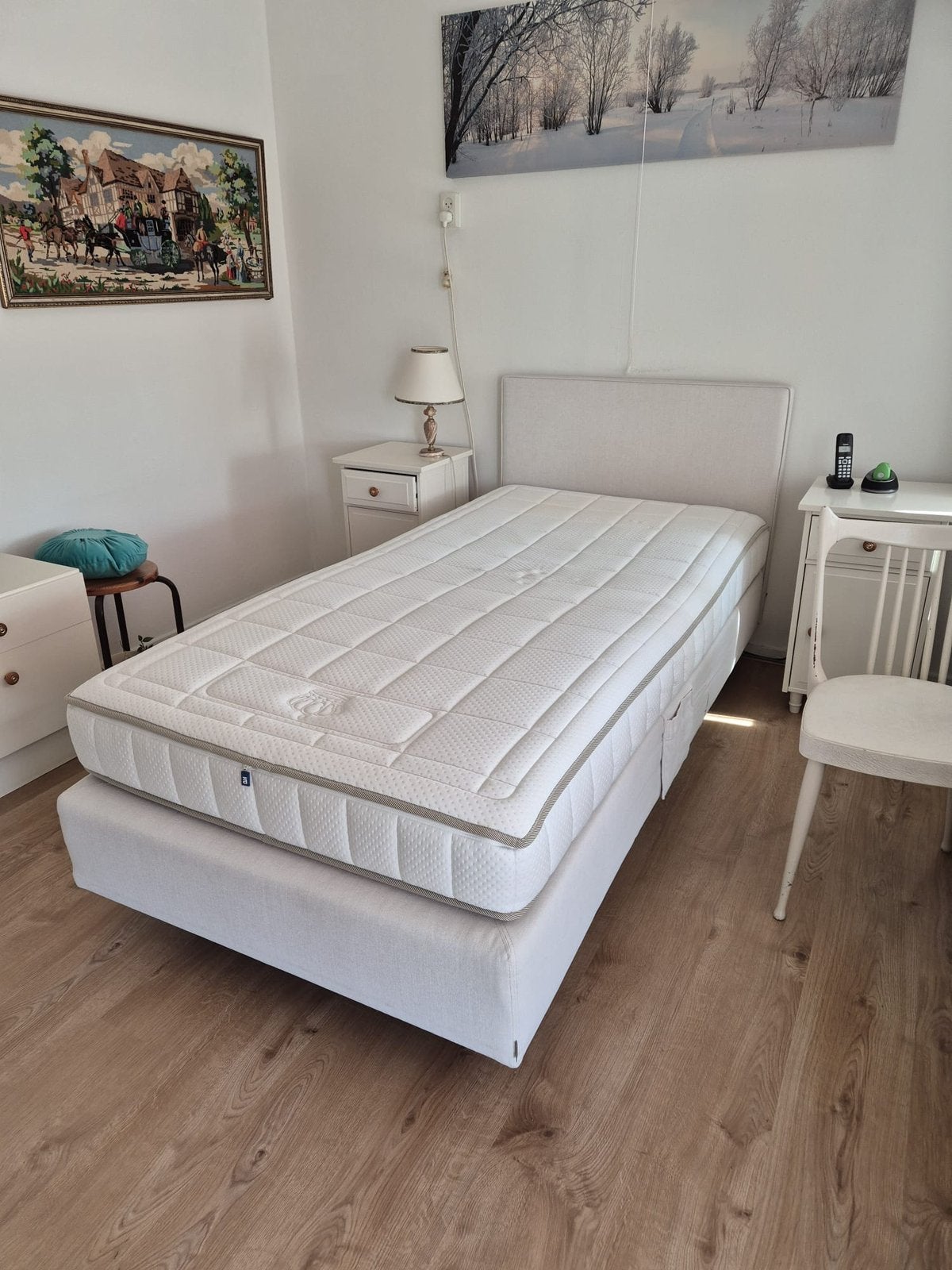 Auping seniorenbed 1 pers. Electrisch verstelbaar bed, Ophalen, Zo goed als nieuw, Eenpersoons