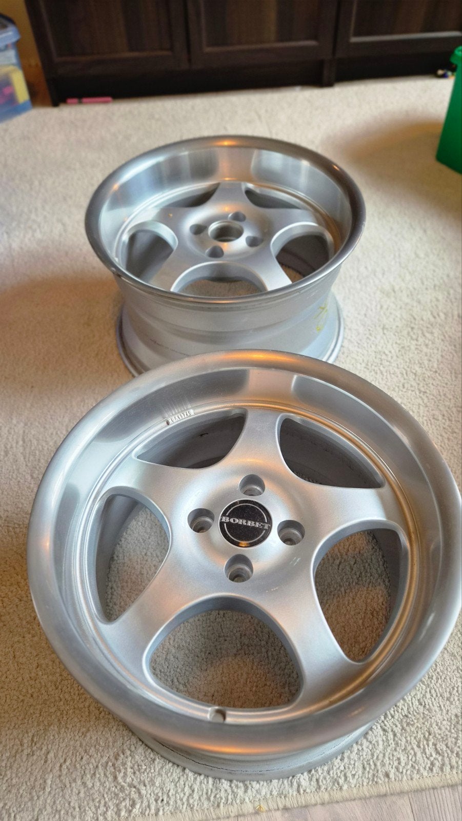 Borbet type T velgen 4x100 16" 9J ET30 (2 stuks), Auto-onderdelen, Ophalen, Gebruikt, Zomerbanden, Velg(en)