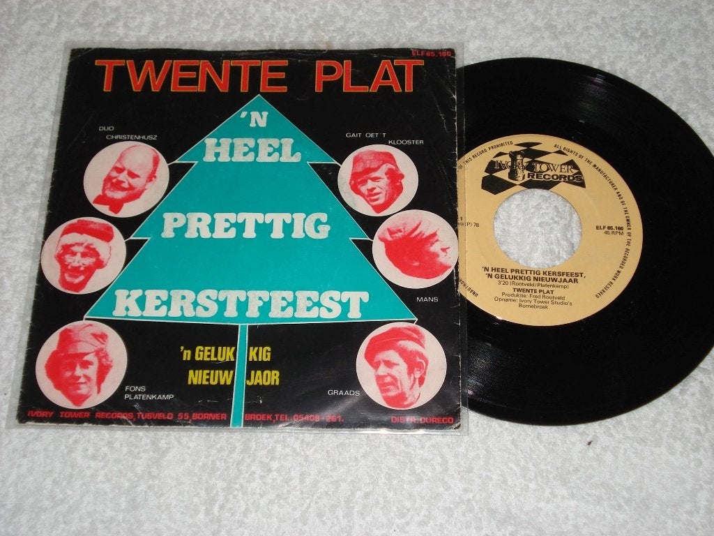 Twente Plat   Heel prettig Kerstfeest   Kerst Orgineel, Cd's en Dvd's, Fotohoes, Ophalen of Verzenden, Zo goed als nieuw