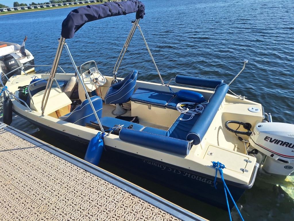 Consoleboot met 50 pk, incl trailer., Watersport en Boten, Ophalen, Gebruikt, 30 tot 50 pk, Snelvarend