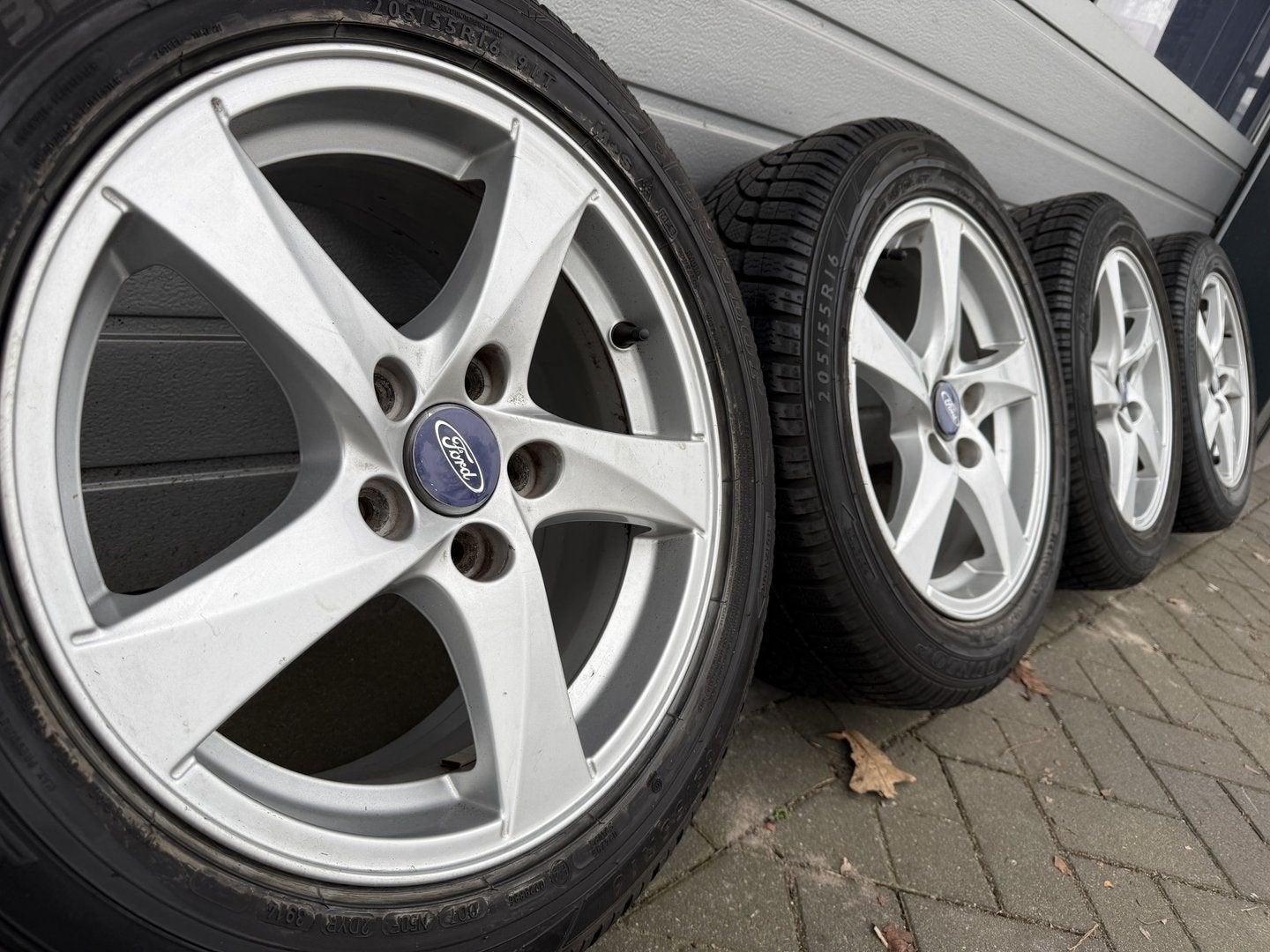 16 inc Ford Transit Connect Mondeo Focus velgen winterbanden, Gebruikt, -, Banden en Velgen, -