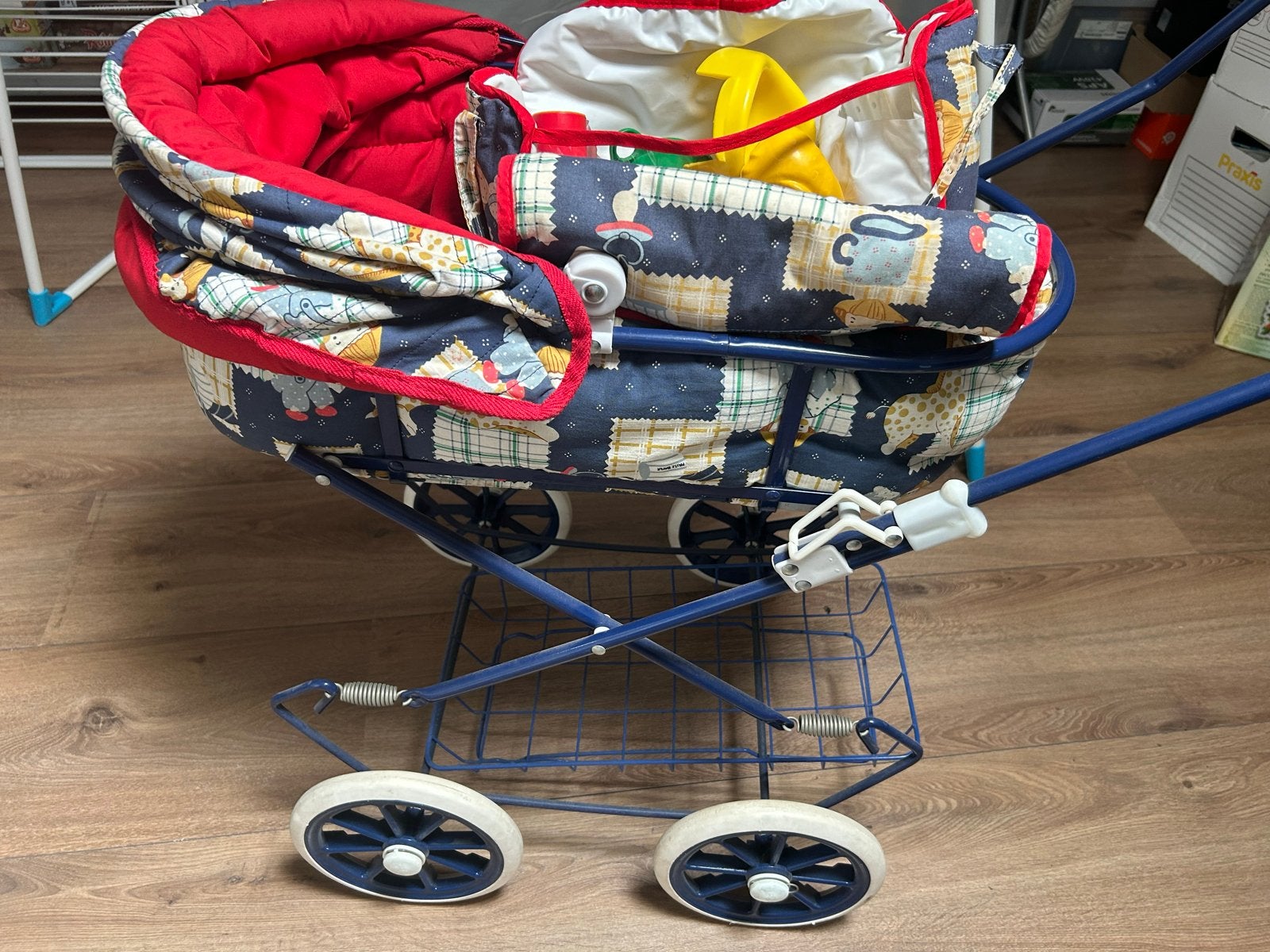 Vintage Poppenwagen met Speelgoed, Ophalen, Gebruikt, Overige typen