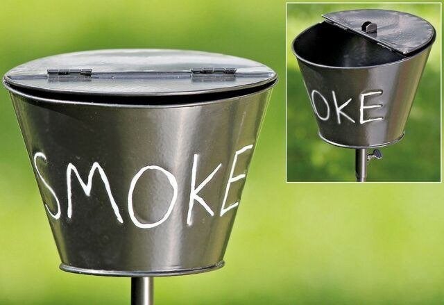 Tuinsteker, tuinprikker, originele Asbak, Smoke, roken zwart, Ophalen of Verzenden, Nieuw, Metaal
