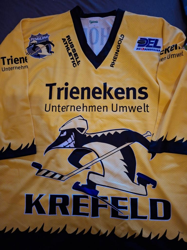 IJshockey shirt Krefeld Pinguine Hartogs #23, Sport en Fitness, IJshockey, Ophalen of Verzenden, Gebruikt, Kleding