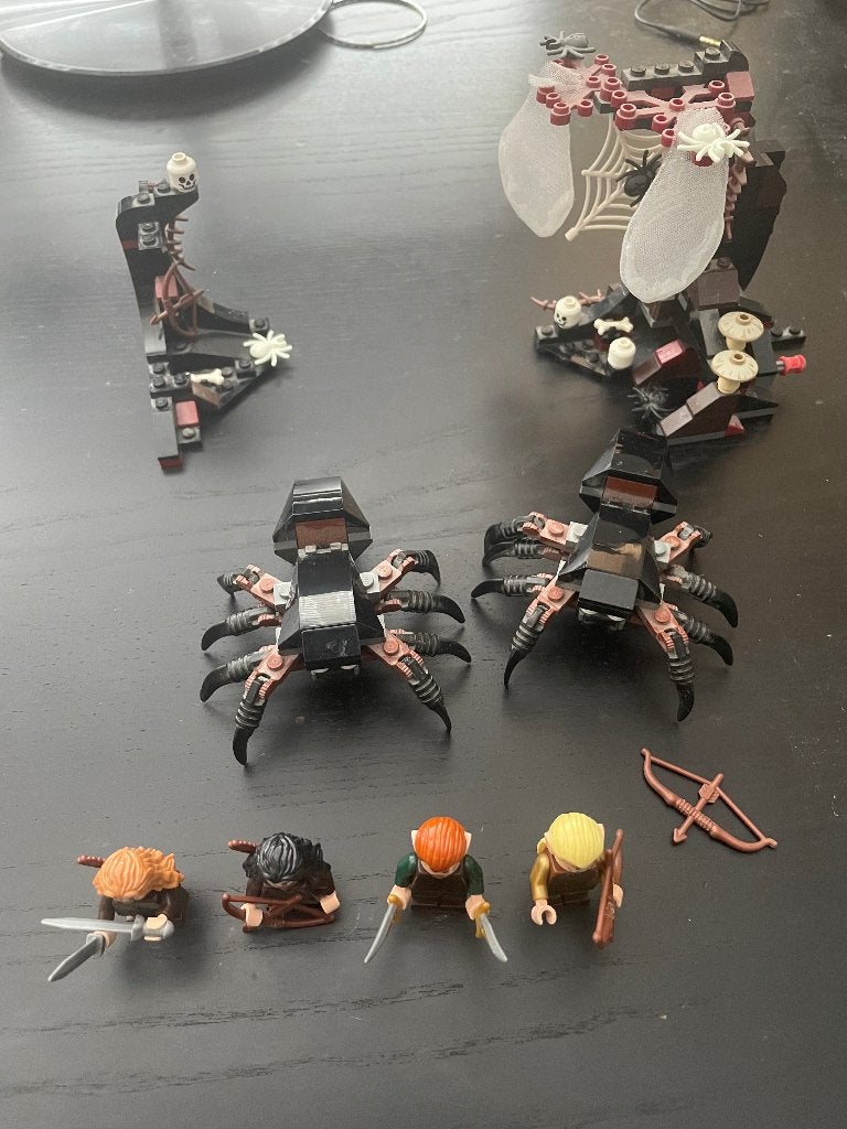 LEGO The Hobbit 79001: Escape from Mirkwood Spiders, Ophalen, Overige thema's, Lego, Zo goed als nieuw