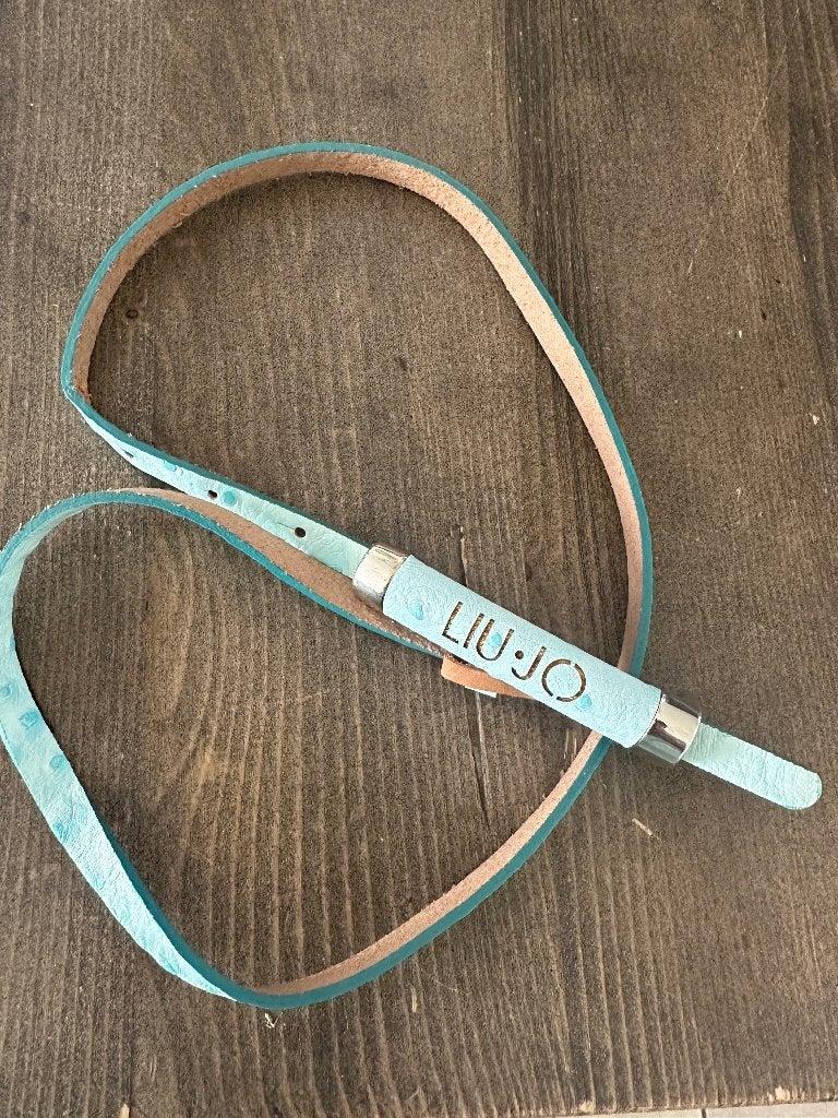Mooie en stijlvolle Liu Jo leren riem, Ophalen, Zo goed als nieuw, Zwart, Echt leder