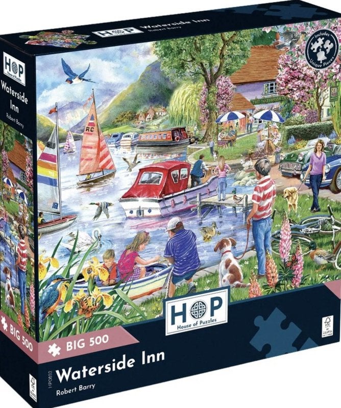 House of Puzzles - Waterside Inn - 500XL stukjes, Ophalen of Verzenden, 500 t/m 1500 stukjes, Nieuw, Legpuzzel