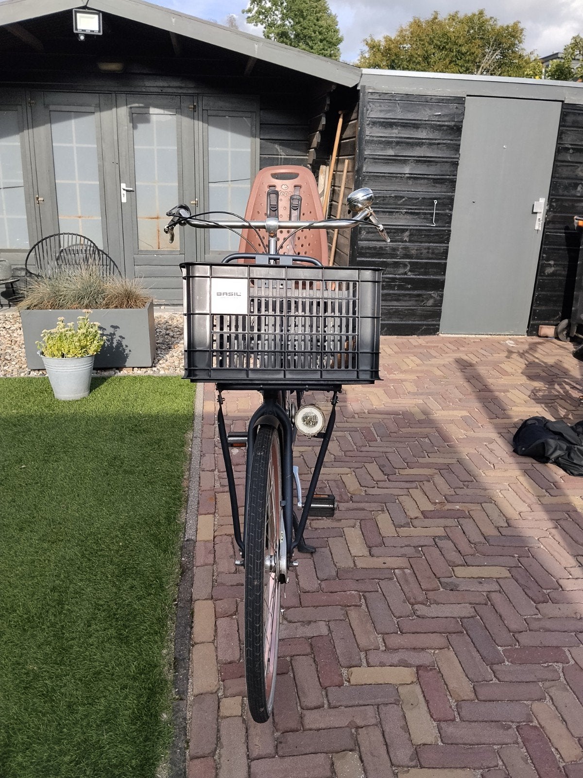 Cortina Transport U4 Damesfiets met kinderzitje en mand, Terugtraprem, Ophalen, Overige merken, 53 tot 56 cm