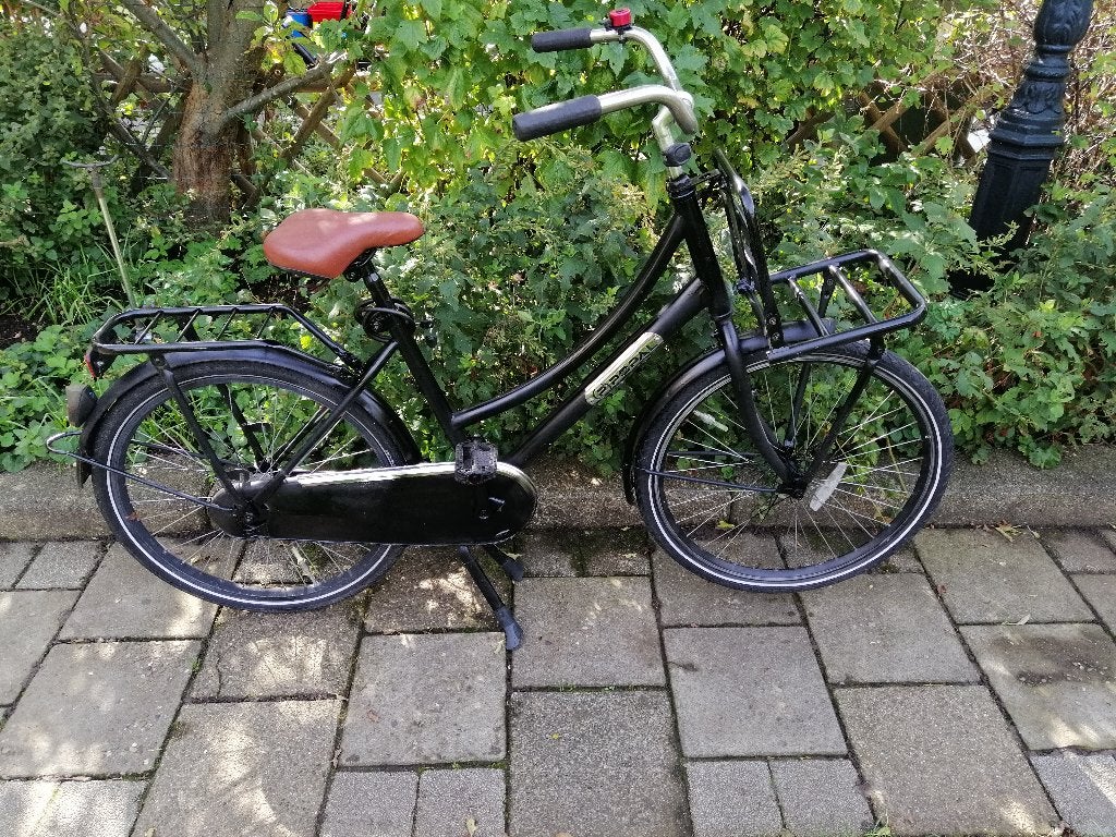 Nette 24 inch Popal transportachtige fiets met rekje voorop, Gebruikt, Ophalen of Verzenden, Popal, Terugtraprem