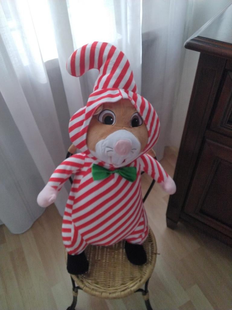 Grote Hamster Knuffel in Kerstoutfit, Ophalen of Verzenden, Zo goed als nieuw, Overige materialen, Overige typen