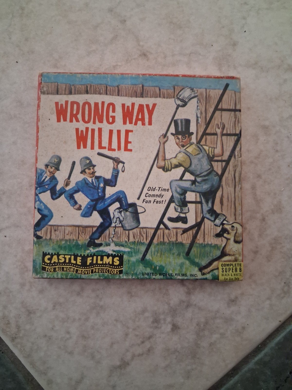 Vintage 8mm Castle Films "Wrong Way Willie" film, Audio, Tv en Foto, Filmrollen, Ophalen of Verzenden, 8mm film
