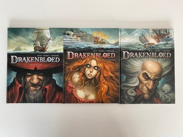 Drakenbloed, HC, Set eerste 3 delen, piraten, Istin, Complete serie of reeks, Ophalen of Verzenden, Zo goed als nieuw