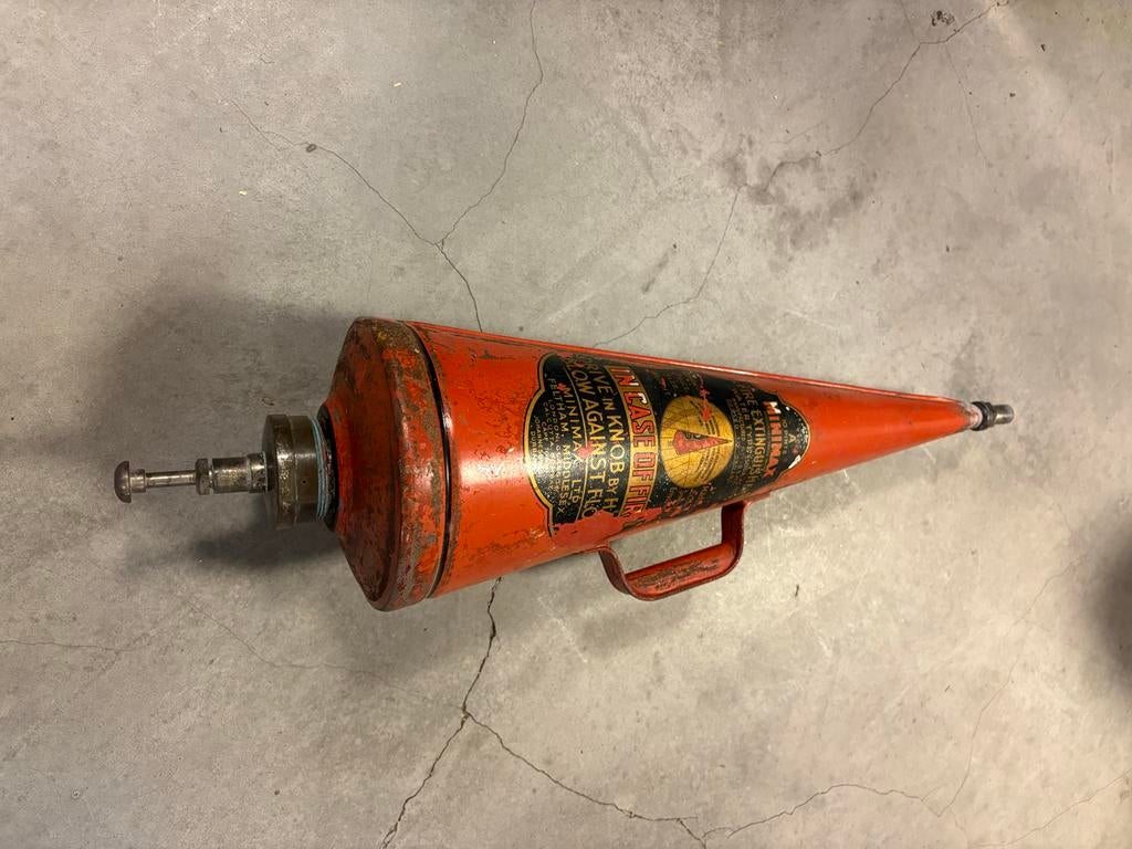 Vintage brandblusser - Antieke brandbeveiliging, Antiek en Kunst, Ophalen