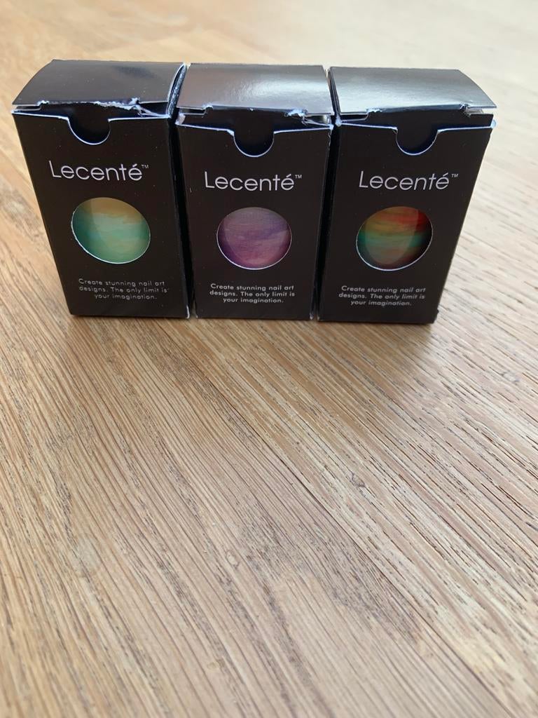 Nail art folies van Lecente, Overige kleuren, Ophalen of Verzenden, Zo goed als nieuw, Handen en Nagels