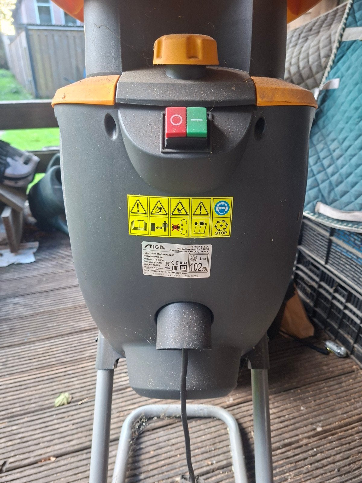 Stiga Bio Master 2200 Elektrische Hakselaar, Tuin en Terras, Ophalen, Gebruikt, Elektrisch, Stiga