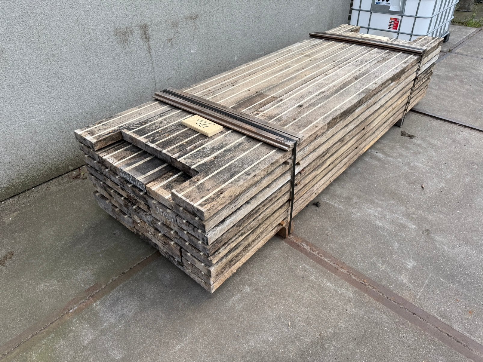 170 Azobe Vlonderplanken * Vlonderbalken * Brugdekdelen, Ophalen, Gebruikt, Hout