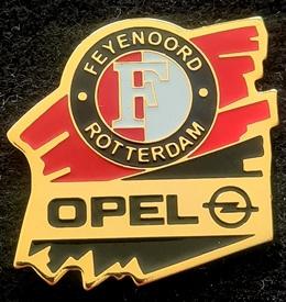 Feyenoord Rotterdam OPEL pin, Verzenden, Nieuw, Sport, Speldje of Pin
