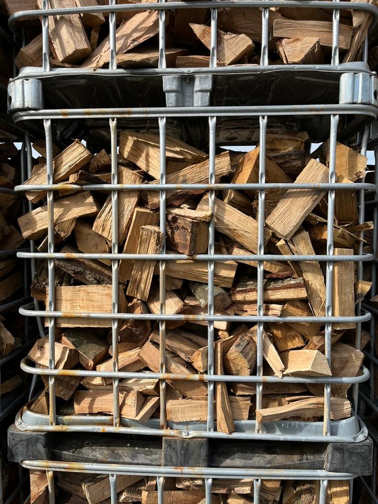 Haardhout, Brandhout, kachelhout. Eiken beuk mix €135, Tuin en Terras, Haardhout, 6 m³ of meer, Ophalen