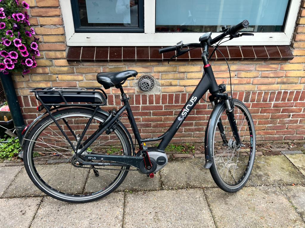 Sinus elektrische fiets, Gebruikt, 51 tot 55 cm, 50 km per accu of meer, Ophalen