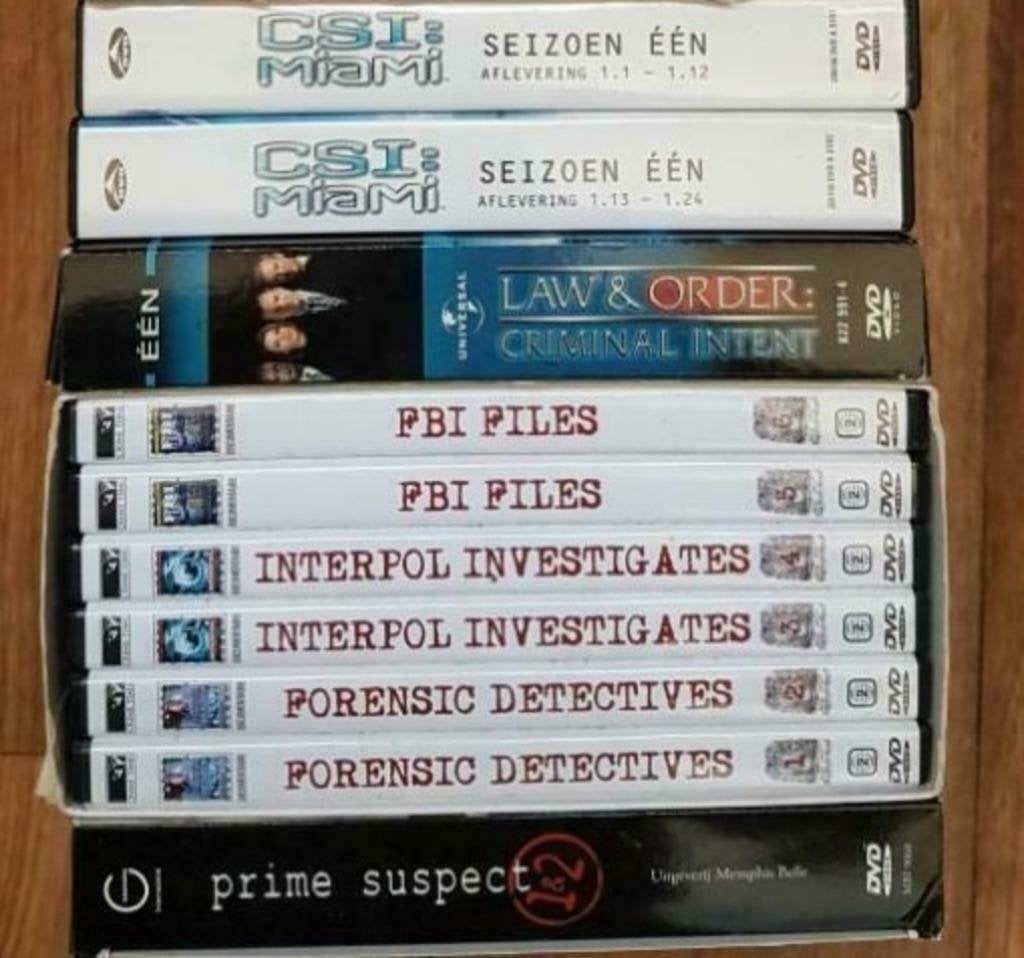 Crime set: CSI Miami, Law & Order Criminal intent, etc, Cd's en Dvd's, Dvd's | Tv en Series, Gebruikt, Misdaad, Nederlands, Ophalen of Verzenden