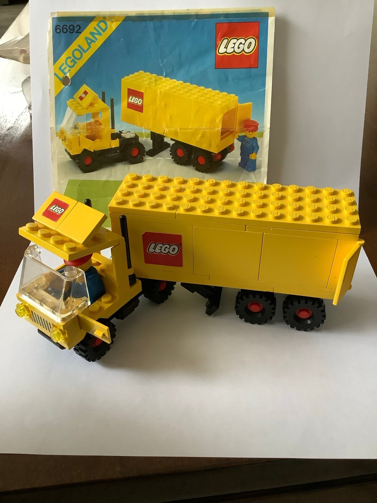 Lego Legoland 6692 Vrachtwagen met oplegger (1983), Gebruikt, Lego, Ophalen of Verzenden, Compleet