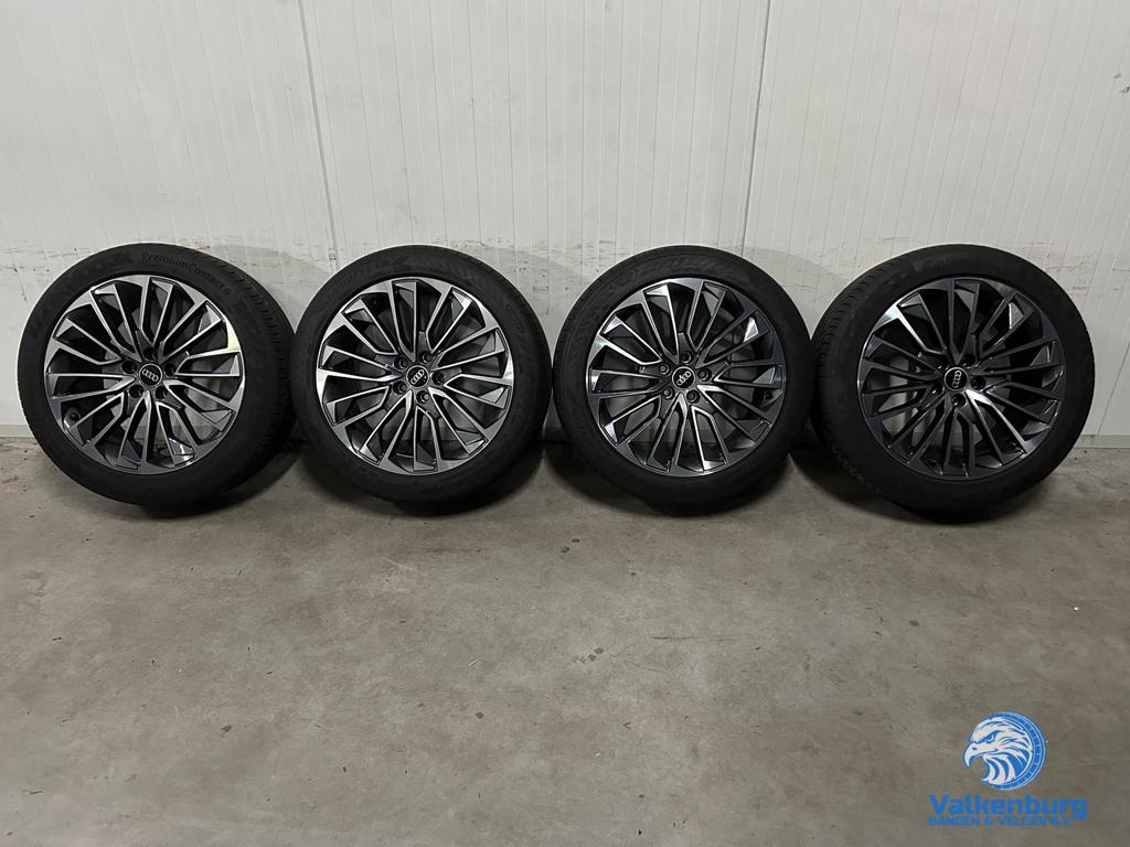 7-8mm! Originele Audi A6 S6 C8 4K S-Line 19 inch velgen 5x11, 19 inch, -, -, Banden en Velgen