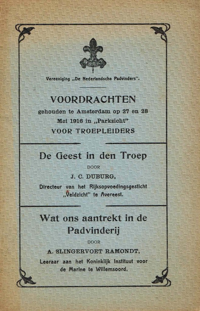 scouting Waakt: Voordrachten 1918 - Geest in den Troep ea., Verzamelen, Ophalen of Verzenden, Zo goed als nieuw, Boek of Tijdschrift