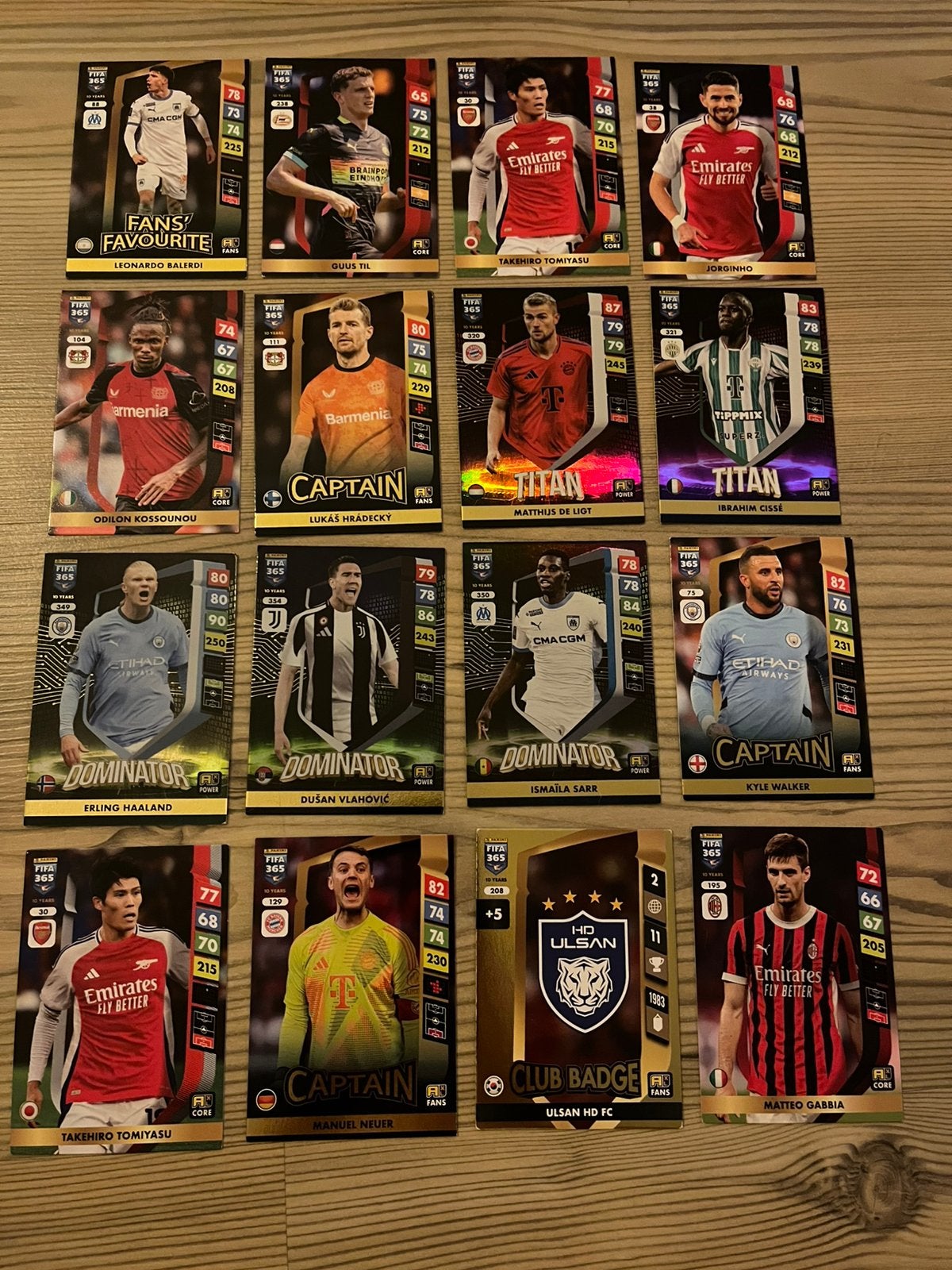 Panini FIFA 365 adrenalyn xl 2025 kaarten., Ophalen of Verzenden, Zo goed als nieuw, Meerdere plaatjes