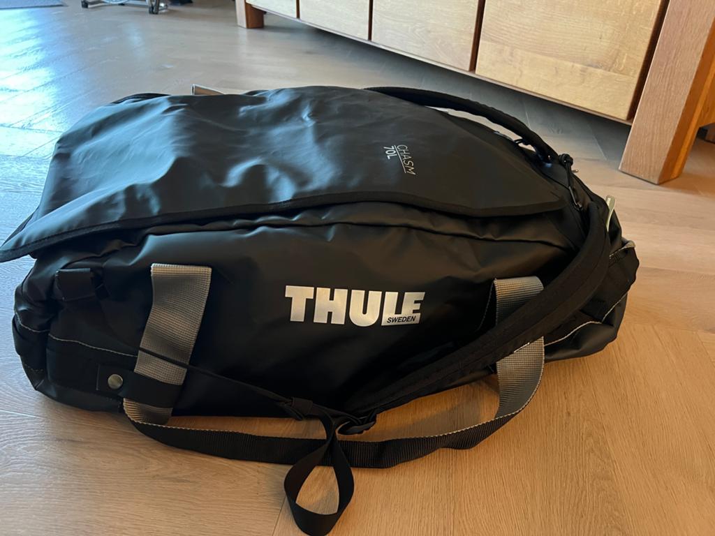 Thule Chasm Duffel 70L backpack- Zwart, nieuw!, 30 cm of meer, Zwart, Nieuw, Ophalen of Verzenden