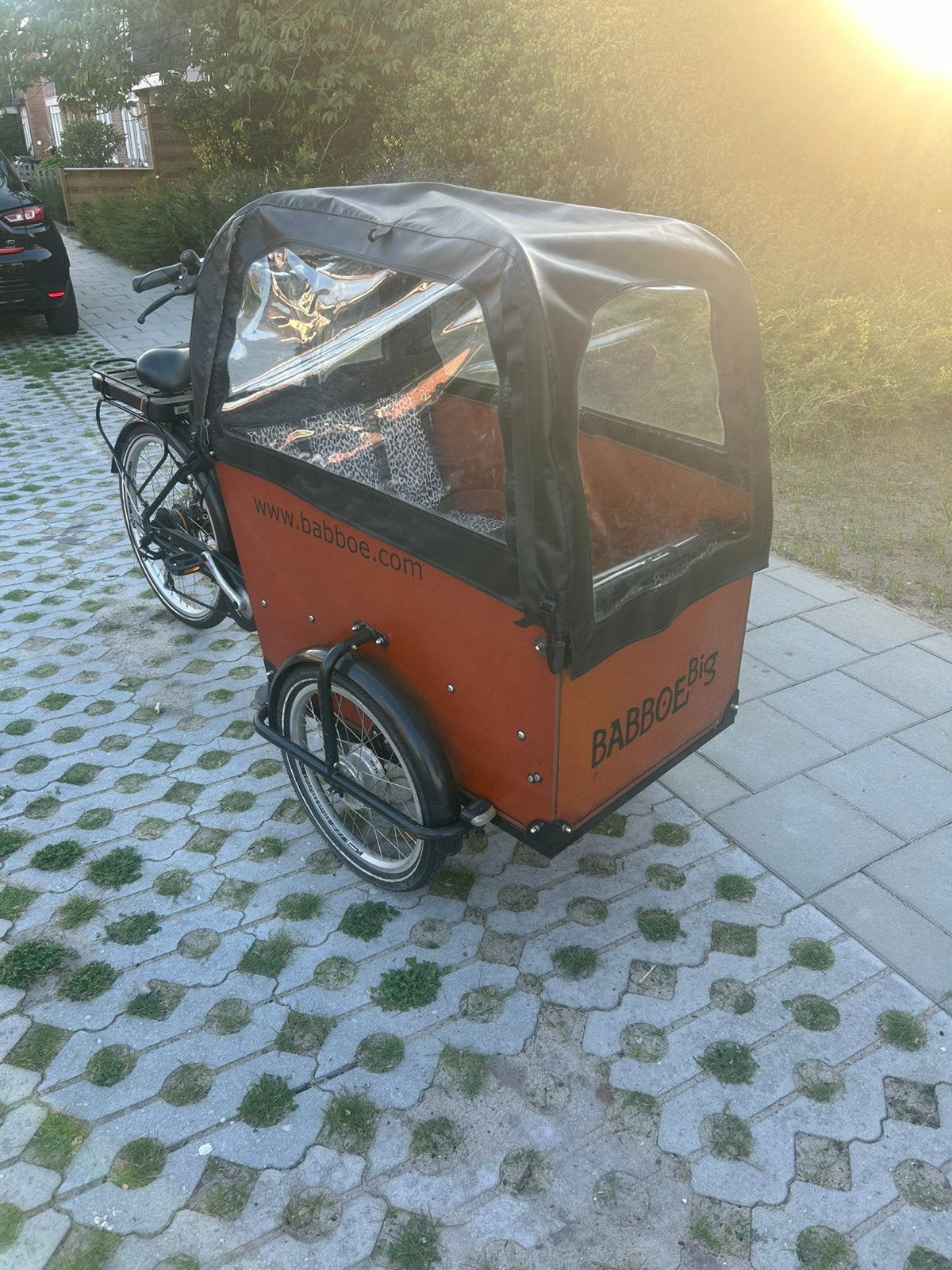 Babboe big elektrische bakfiets, Ophalen, Gebruikt, 4 kinderen of meer, Elektrisch