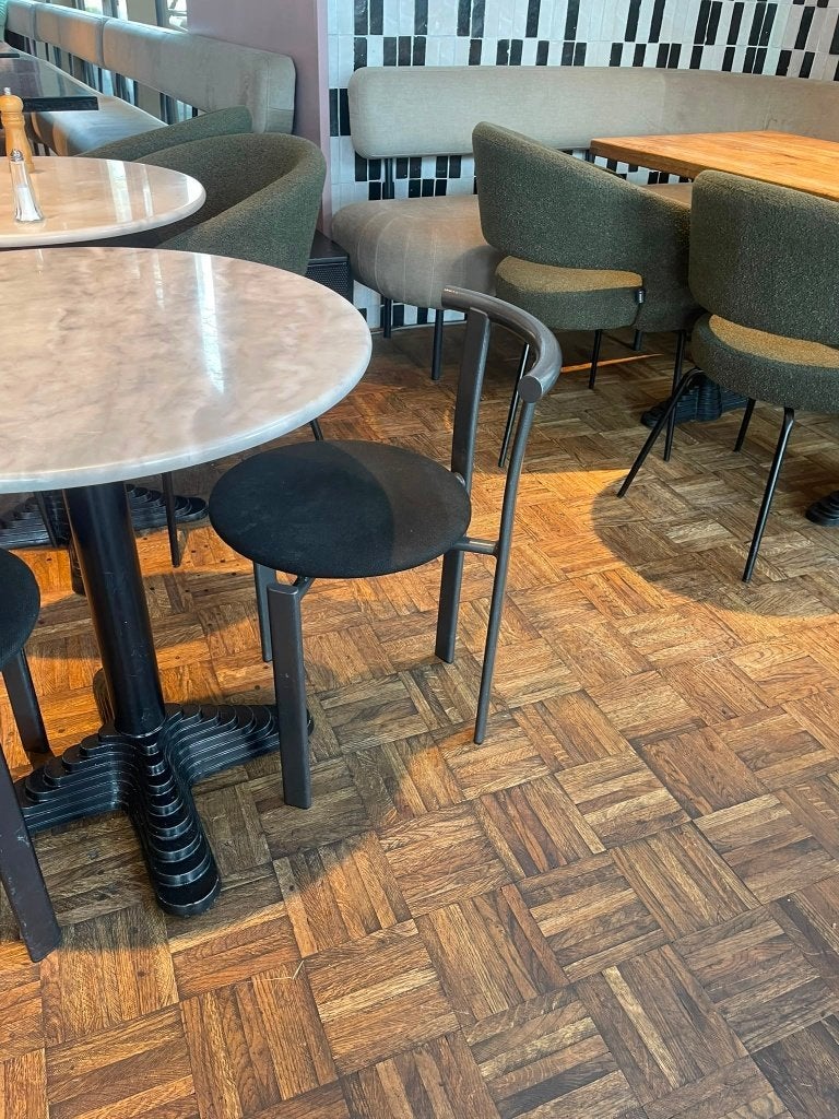 20 stuks Moderne eetstoelen, Huis en Inrichting, Stoelen, Ophalen, Gebruikt, Zwart, Metaal