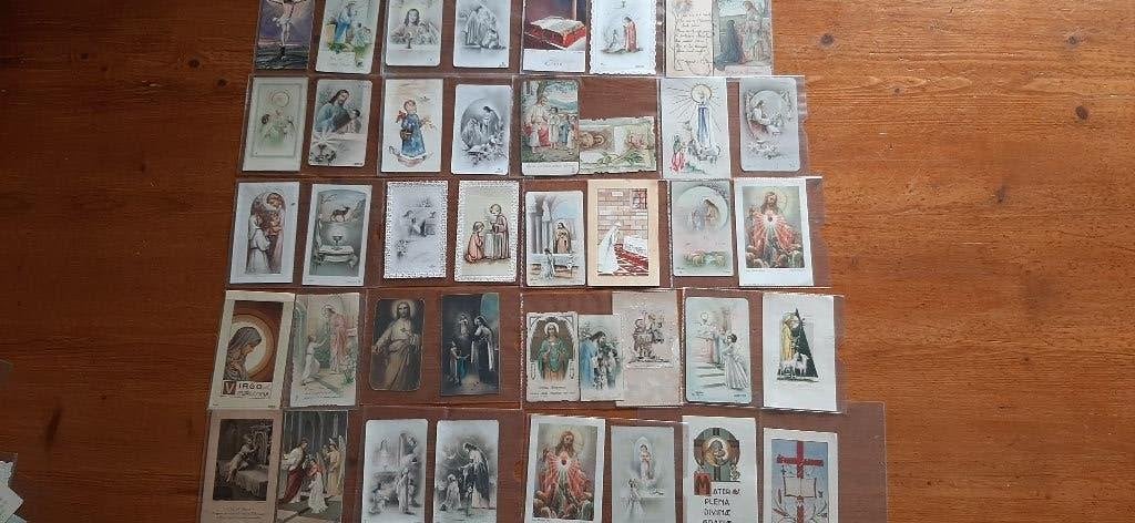 Communie-, Devotie- Religieuze prentjes 1906-1963. 190 stuks, Antiek en Kunst, Antiek | Religie, Verzenden