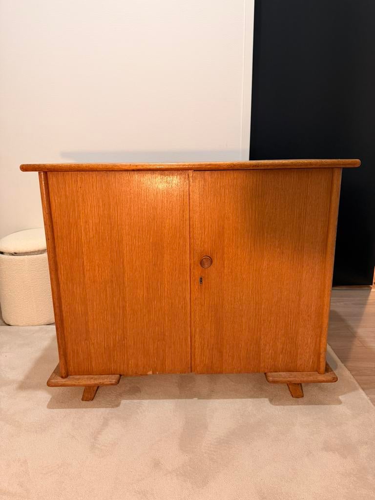 Vintage houten naaitafel, Antiek en Kunst, Ophalen