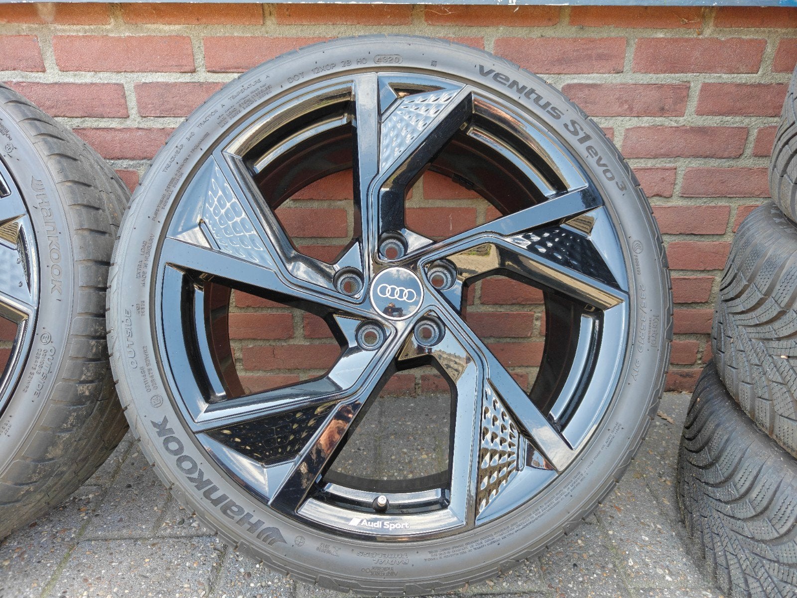 19 inch Originele Audi A3 S3 Zomerset Hankook Audi Sport, Auto-onderdelen, Banden en Velgen, Audi, Gebruikt, Banden en Velgen