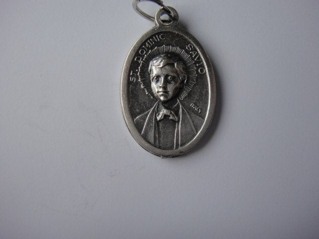 Medaille van Dominicus Savio en Joh Bosco, Ophalen of Verzenden, Zo goed als nieuw, Overige typen, Christendom | Katholiek